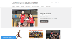 Desktop Screenshot of lawrencelionsbasketball.com